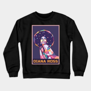 Abstract Diana Ross In WPAP Crewneck Sweatshirt